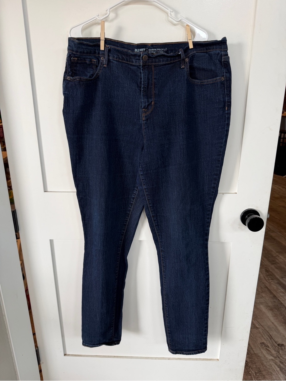 Dark Denim Jeans Sz 18 Tall Old Navy Curvy Mid-rise
